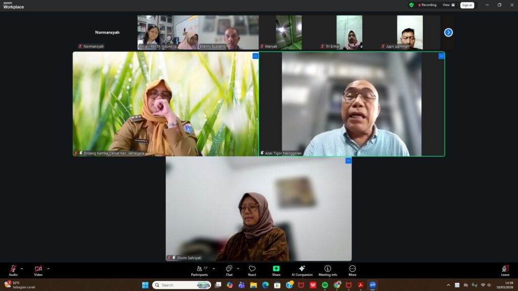 FAKTA Mengadakan Webinar tentang Strategi Anggaran Kampung Sehat dalam Musrenbang