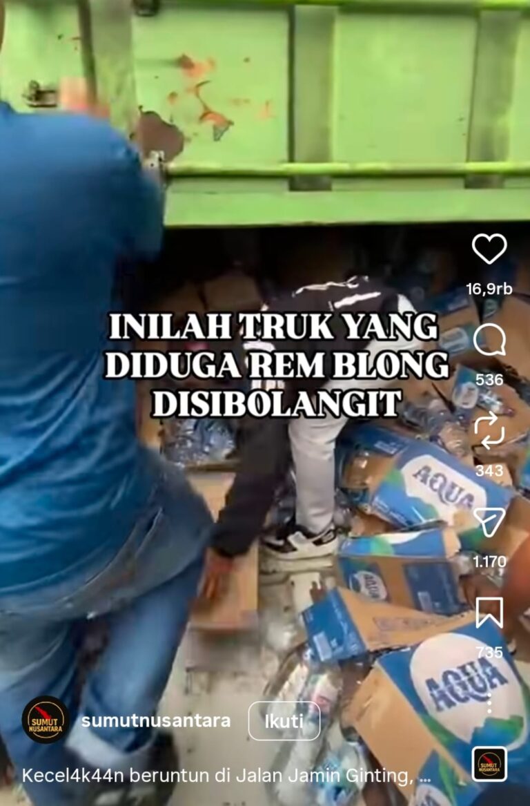 Polisi Tidak Adil, Hanya Jadikan Sopir Sebagai Tersangka Kecelakaan di Sibolangit.